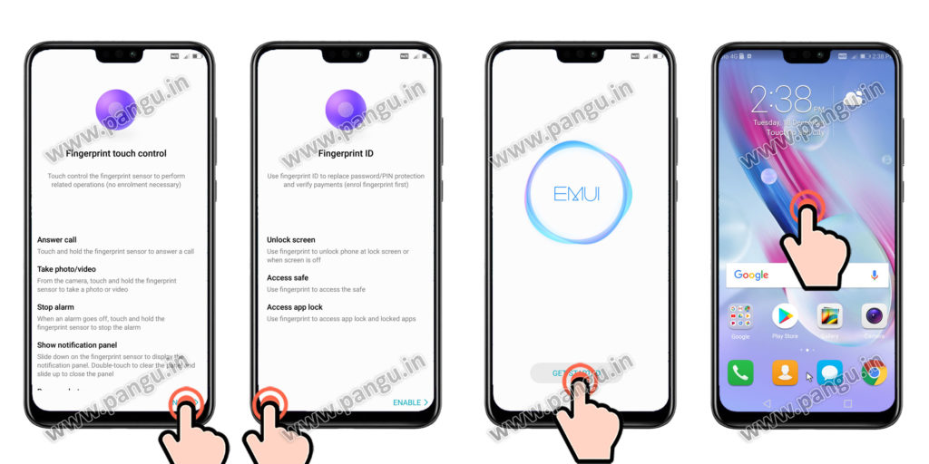 Add new Gmail Account in honor Huawei 9 lite JSN-L22