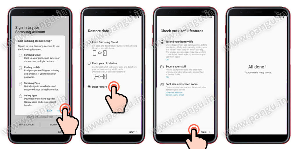 Safe Remove Frp Account Samsung Galaxy A6 Plus A600f A605fn Pangu In