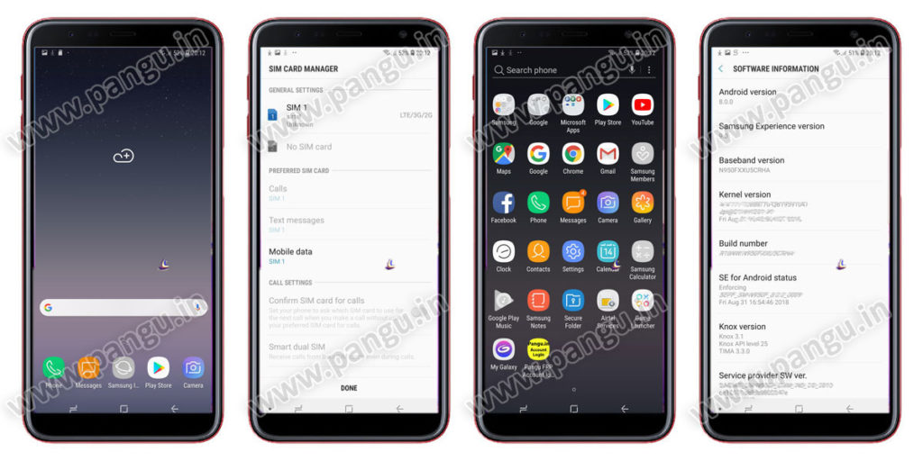 Samsung Galaxy A7 A7 Plus (2018) V8.0 Frp Lock Remove google account done check android version in frp locked mobile