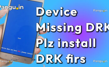 How to fix Device does not have DRK, please install DRK first, press any button.