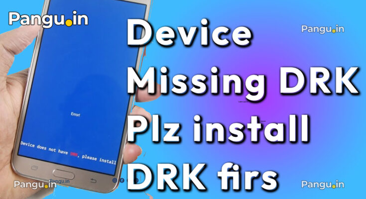 How to fix Device does not have DRK, please install DRK first, press any button.
