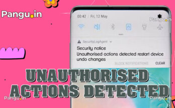 Unauthorised actions detected restart device undo changes