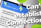Can’t establish a reliable connection to the server after factory reset