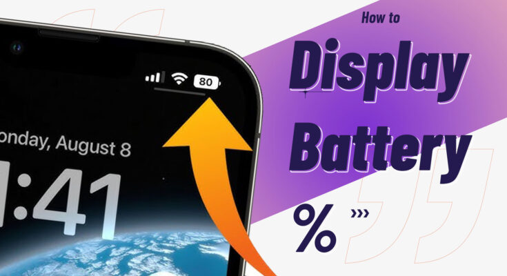 How to display battery percentage and network speed