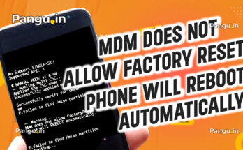 MDM does not allow factory reset. Phone will reboot automatically